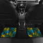 Rwanda Car Mats with Gorilla Family Kwita Izina Leaf Jungle Spirit