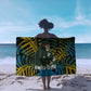 Rwanda Sarong with Gorilla Family Kwita Izina Leaf Jungle Spirit