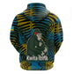 Rwanda Zip Hoodie with Gorilla Family Kwita Izina Leaf Jungle Spirit