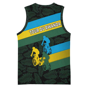 Rwanda Basketball Jersey with Tour du Rwanda Cycling Race Flag Stripe Spirit TS04