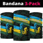 Rwanda Neck Gaiter Tour du Rwanda Cycling Race Flag Stripe Spirit TS04