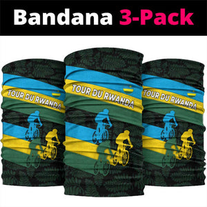 Rwanda Neck Gaiter Tour du Rwanda Cycling Race Flag Stripe Spirit TS04