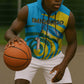 Rwanda Sleeveless Zip Hoodie with Imigongo Spiraling Flag Hand Wave Time Spirit - African Pride