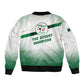 Algeria Soccer Bomber Jacket with Desert Warriors Text and National Flag Design