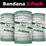 Algeria Soccer Neck Gaiter Desert Warriors Text and National Flag Design TS04