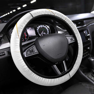 Algeria Soccer Steering Wheel Cover with Desert Warriors Text and National Flag Design