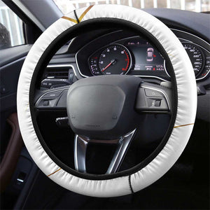 Algeria Soccer Steering Wheel Cover with Desert Warriors Text and National Flag Design