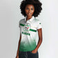 Algeria Soccer Women Polo Shirt with Desert Warriors Text and National Flag Design