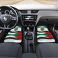 Algeria Car Mats with National Flag and Coat of Arms Crest Design