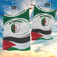 Algeria Garden Flag with National Flag and Coat of Arms Crest Design