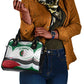 Algeria Shoulder Handbag with National Flag and Coat of Arms Crest Design