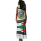 Algeria Tank Maxi Dress with National Flag and Coat of Arms Crest Design