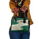 Algeria Shoulder Handbag with Arabic Calligraphy and Traditional Pattern Design