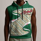 Algeria Sleeveless Hoodie with Arabic Calligraphy and Traditional Pattern Design - African Pride