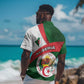 Algeria Hawaiian Shirt with National Emblem and Map Design