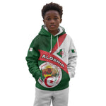 Algeria Kid Hoodie with National Emblem and Map Design