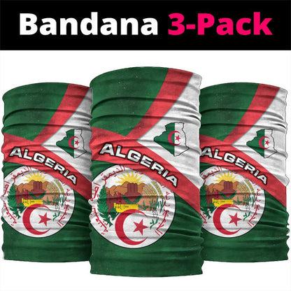 Algeria Neck Gaiter National Emblem and Map Design TS04