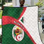 Algeria Quilt with National Emblem and Map Design