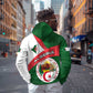 Algeria Zip Hoodie with National Emblem and Map Design