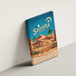 Sahara Algeria Canvas Wall Art with Desert Camel Landscape and Islamic Motif Design