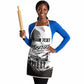 Personalized Tuskegee Airmen Apron Black And White Grunge WWII Aviation Art