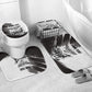Personalized Tuskegee Airmen Bathroom Set Black And White Grunge WWII Aviation Art