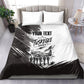 Personalized Tuskegee Airmen Bedding Set Black And White Grunge WWII Aviation Art