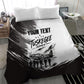 Personalized Tuskegee Airmen Bedding Set Black And White Grunge WWII Aviation Art