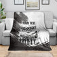 Personalized Tuskegee Airmen Blanket Black And White Grunge WWII Aviation Art
