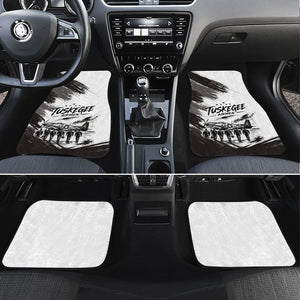 Personalized Tuskegee Airmen Car Mats Black And White Grunge WWII Aviation Art