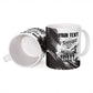 Personalized Tuskegee Airmen Ceramic Mug Black And White Grunge WWII Aviation Art