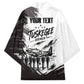 Personalized Tuskegee Airmen Kimono Black And White Grunge WWII Aviation Art