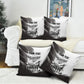 Personalized Tuskegee Airmen Pillow Cover Black And White Grunge WWII Aviation Art
