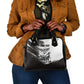Personalized Tuskegee Airmen Shoulder Handbag Black And White Grunge WWII Aviation Art