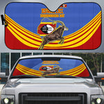 Eswatini Independence Day Auto Sun Shade Sable Antelope - Aloe Succulent - Flag Shield