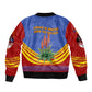 Eswatini Independence Day Bomber Jacket Sable Antelope - Aloe Succulent - Flag Shield
