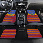 Eswatini Independence Day Car Mats Sable Antelope - Aloe Succulent - Flag Shield