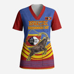 Eswatini Independence Day Scrub Top Sable Antelope - Aloe Succulent - Flag Shield