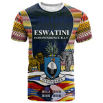 Eswatini Independence Day T shirt Freedom Pride - Lion Elephant - Strelitzia Flowers