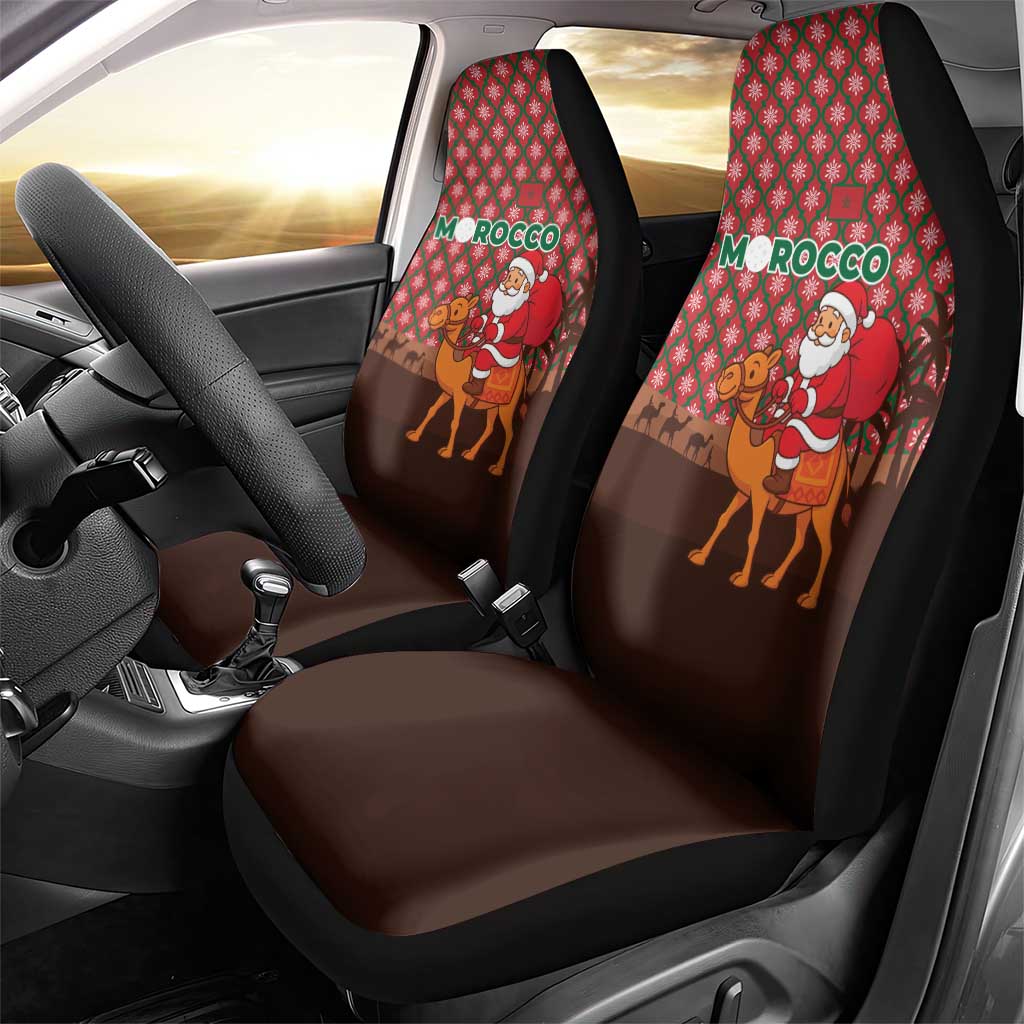 Morocco Christmas Car Seat Cover Santa Claus Camel Caravan Desert Scene - African Pride