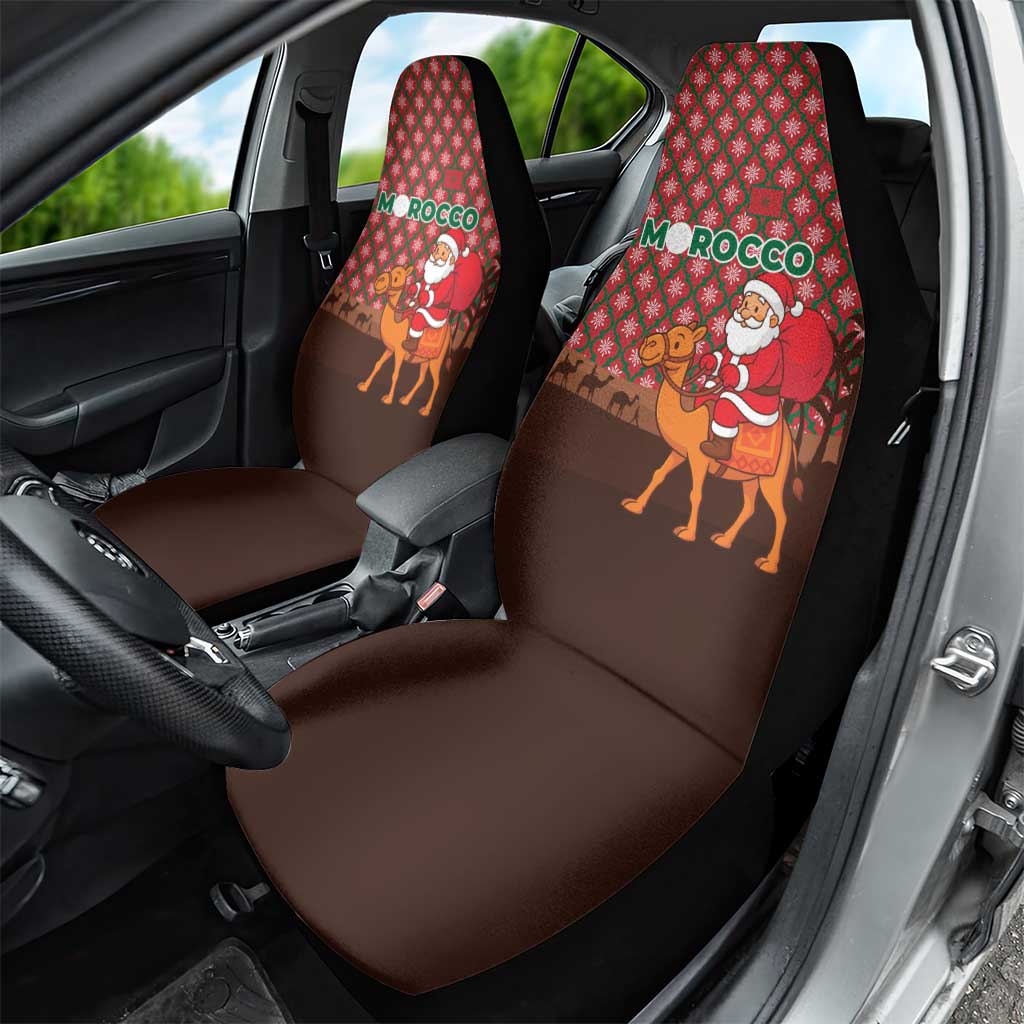 Morocco Christmas Car Seat Cover Santa Claus Camel Caravan Desert Scene - African Pride