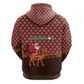 Morocco Christmas Hoodie Santa Claus Camel Caravan Desert Scene - African Pride