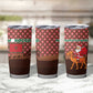 Morocco Christmas Tumbler Cup Santa Claus Camel Caravan Desert Scene - African Pride