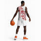Morocco Christmas Basketball Jersey Red Horse Santa Hat Arabesque Pattern a TS04