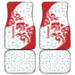 Morocco Christmas Car Mats Red Horse Santa Hat Arabesque Pattern a - African Pride