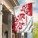 Morocco Christmas Garden Flag Red Horse Santa Hat Arabesque Pattern a - African Pride