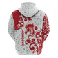 Morocco Christmas Hoodie Red Horse Santa Hat Arabesque Pattern a - African Pride