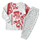 Morocco Christmas Pajama Set Red Horse Santa Hat Arabesque Pattern a - African Pride