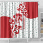 Morocco Christmas Shower Curtain Red Horse Santa Hat Arabesque Pattern a - African Pride