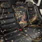 Personalized African Queen 55th Birthday Back Car Seat Cover Black Yellow Glitter Sparkle Afro Crown Glam Art